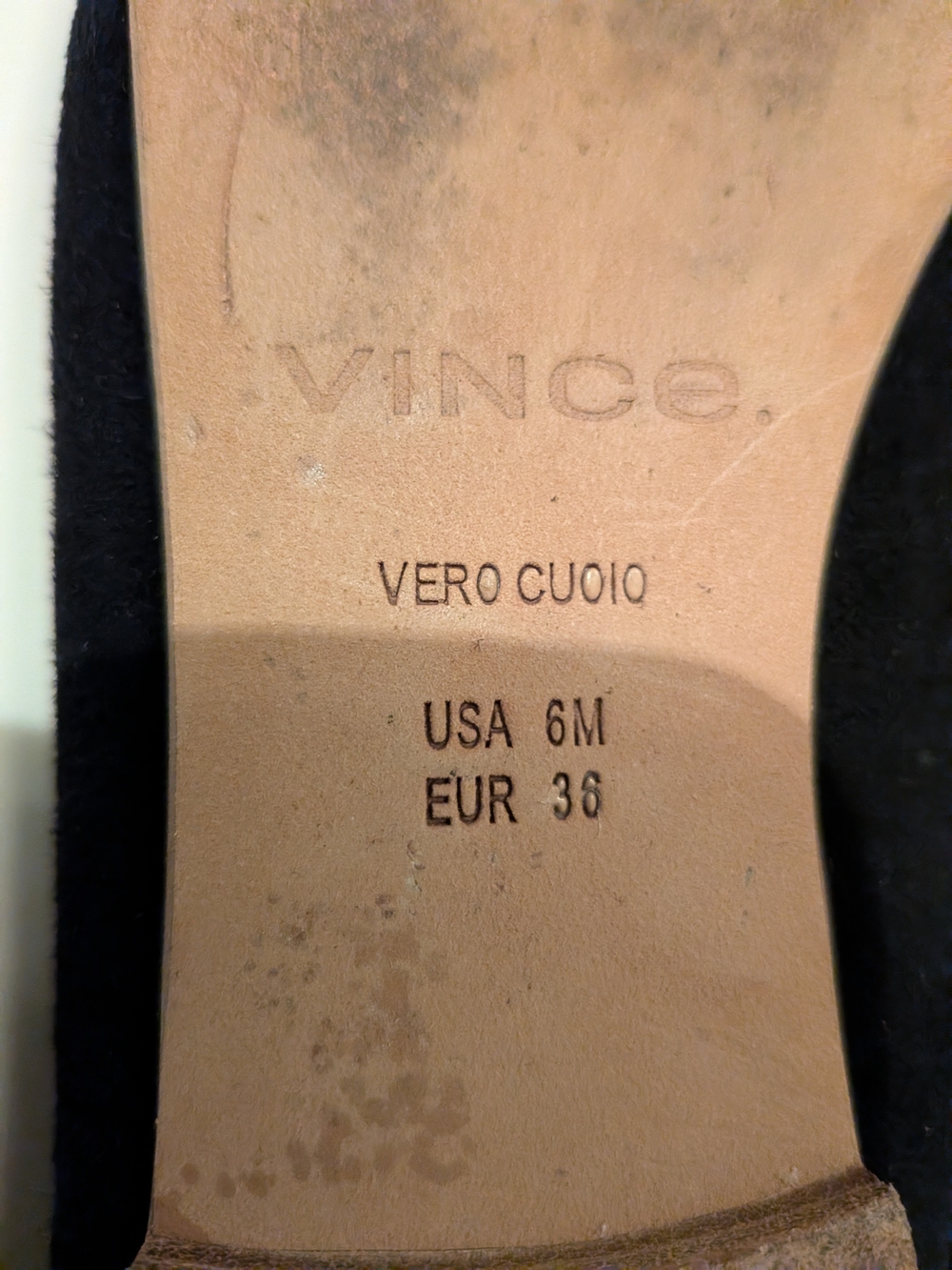 VINCE Black Suede Slip-On Smoking Loafers | US 6 EUR 36 - Picture 5 of 6